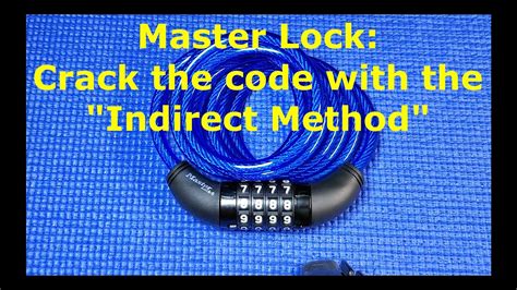 how to recover a master lock combination.